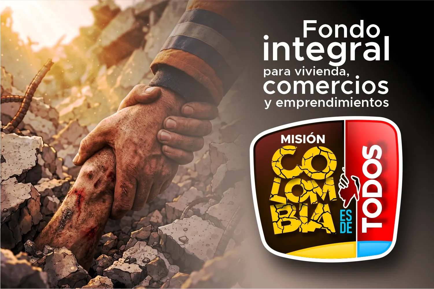 Fondo integral para vivienda, comercios y emprendimientos de Misión Colombia es de todos.